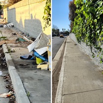 Kicking off the Clean California campaign in South LA.  