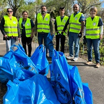Clean California Community Days volunteers in Tracy filled 30 bags with trash