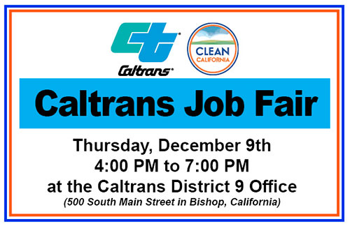 Opportunity Awaits at the California Department of Transportation (Caltrans) Bishop