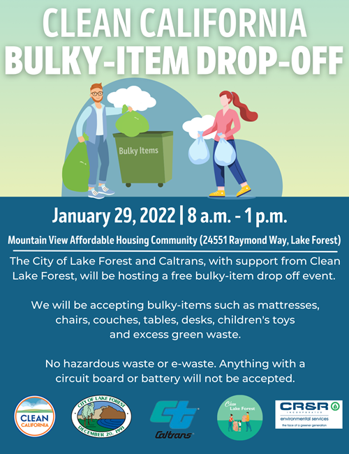 Free Dump Day - Lake Forest, CA January 29, 2022