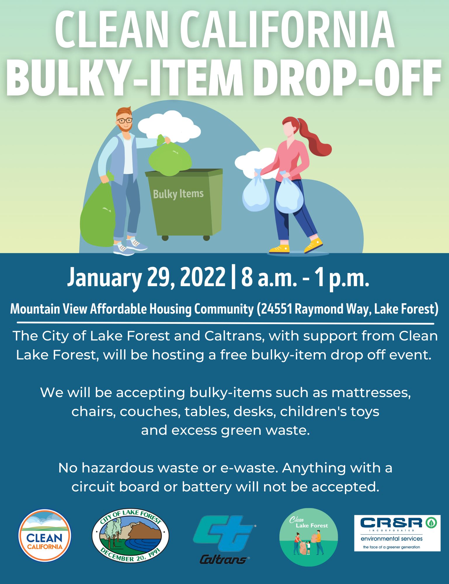 Clean California Free Dump Day Caltrans Clean California Free Dump Day Caltrans