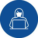 jobs icon blue round