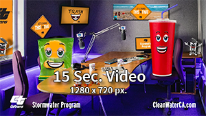 15 Second Trash Talk Video - 1280 x 720 px.